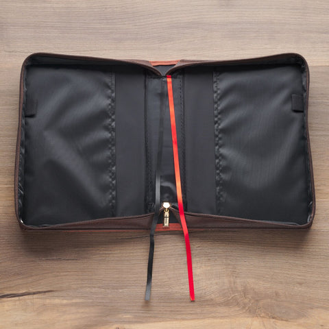  Have Made You Two-tone Brown Faux Leather Classic Bible Cover - Isaiah 46:4