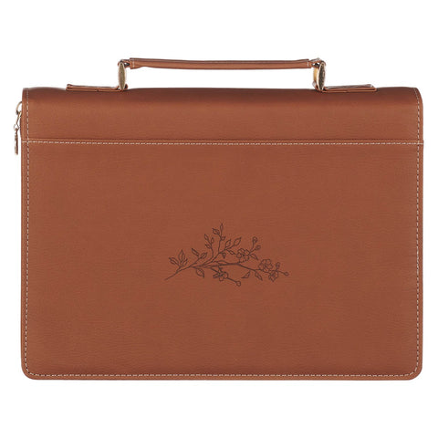 Trust Mottled Blush Faux Leather Fashion Bible Cover - Proverbs 3:5