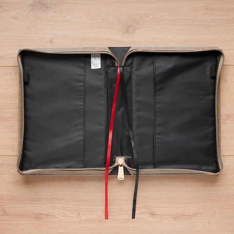 Amazing Grace Taupe Crown of Thorns Faux Leather Fashion Bible Cover - Isaiah 53:5