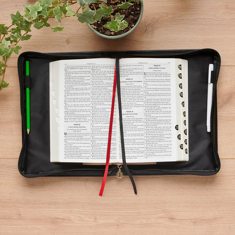 I Know the Plans Black Floral Faux Leather Fashion Bible Cover - Jeremiah 29:11