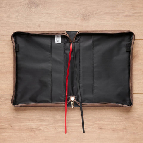 I Am With You Always Tan and Brown Faux Leather Classic Bible Cover - Matthew 28:20