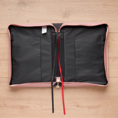 Be Still and Know Pink Floral Faux Leather Fashion Bible Cover - Psalm 46:10