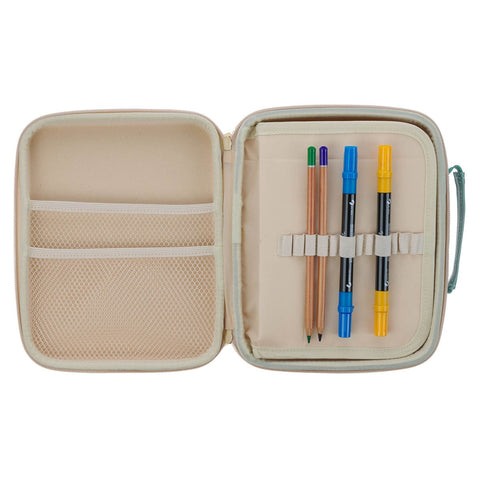 Be Still and Know Teal Two-fold Organizer Bible Case - Psalm 46:10