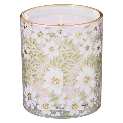 Bless and Keep You Cactus Blossom and Coconut Scented Candle in Glass Jar - Numbers 6:24