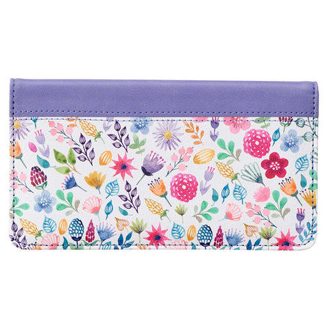 For I Know the Plans I Have For You Two-Toned Faux Leather Checkbook - Jeremiah 29:11