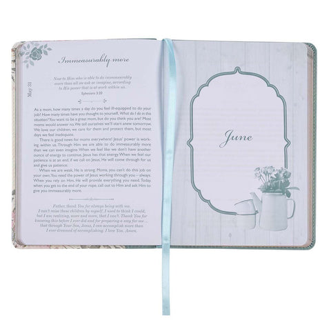 Moments With God For Moms Faux Leather Daily Devotional