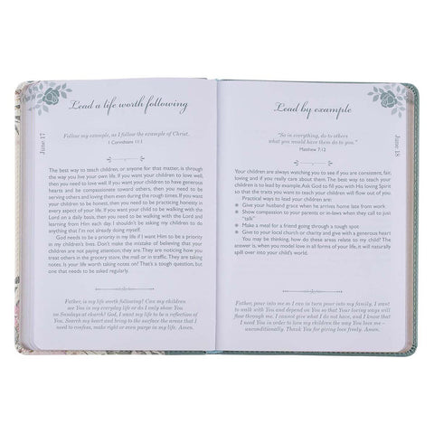 Moments With God For Moms Faux Leather Daily Devotional