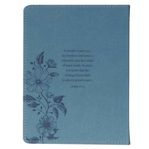 Consider it All Joy Blue Faux Leather Devotional