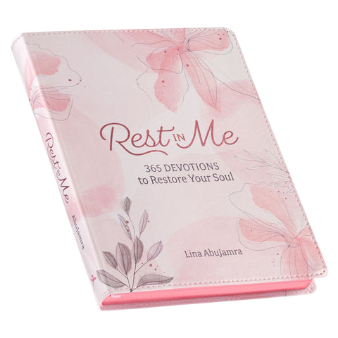 Rest in Me Pink Faux Leather Devotional