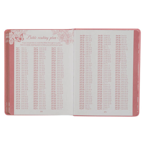 Live Free Pink Faux Leather Devotional