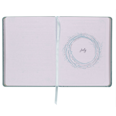 Daily Hope for the Empty Nest Dusty Teal Faux Leather Devotional