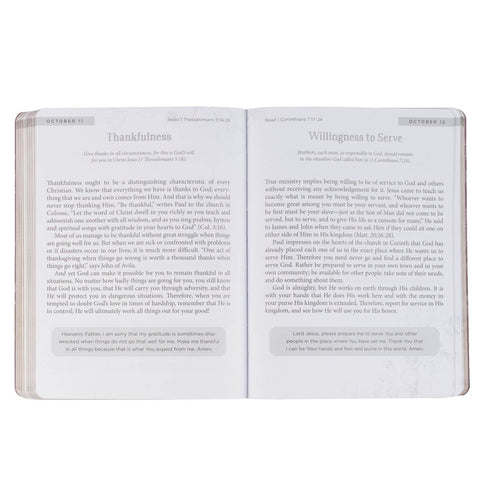 In Touch with God Pink Floral Softcover Devotional