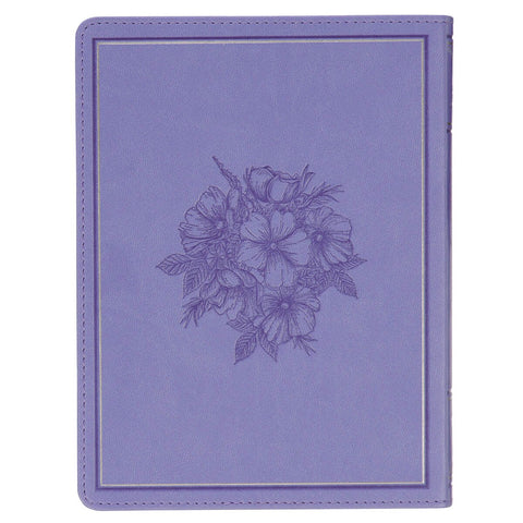 Trusting in God Lavender Faux Leather Devotional