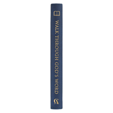 Walk Through God’s Word Navy Faux Leather Devotional