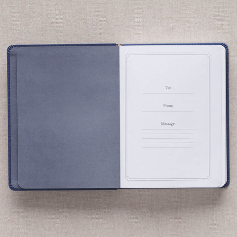 Walk Through God’s Word Navy Faux Leather Devotional