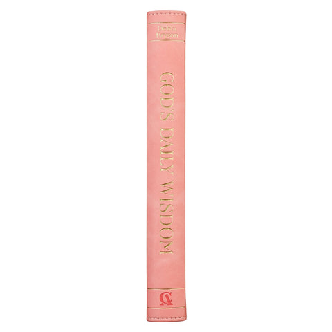 God’s Daily Wisdom for Women Pink Faux Leather Daily Devotional