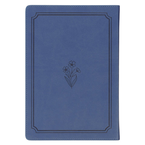 Bless Your Heart Blue Faux Leather Daily Devotional for Women
