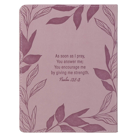 Prayers for a Woman’s Heart Dusty Pink Faux Leather Devotional
