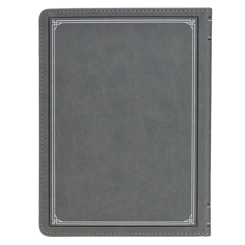Ten Minutes with God for Men Gray Faux Leather Daily Devotional