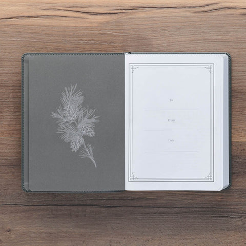 Ten Minutes with God for Men Gray Faux Leather Daily Devotional