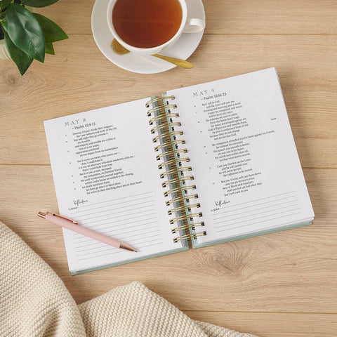 Daily Through the Psalms: A 365-Day Spiral-bound Creative Journal