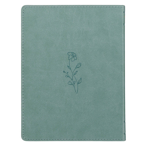 Be Still and Know I Am God Dusty Teal Faux Leather Devotional