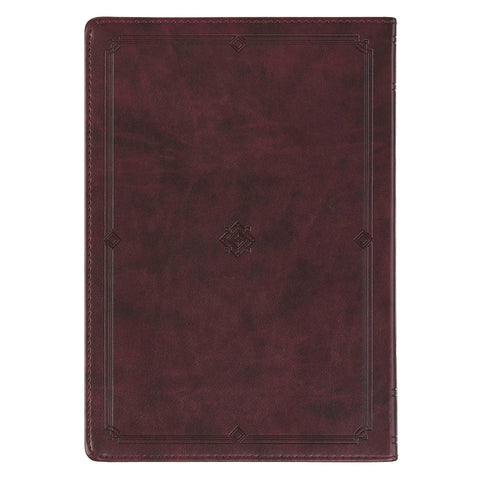 Every Day with Jesus: 366-Day Burgundy Faux Leather Devotional