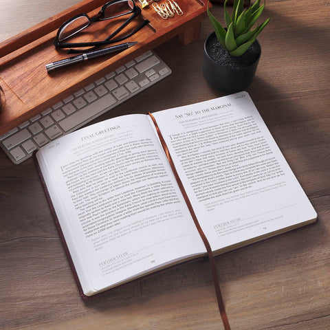 Every Day with Jesus: 366-Day Burgundy Faux Leather Devotional
