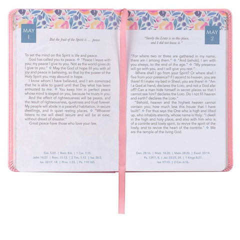 Daily Light for Women Pink Faux Leather Devotional