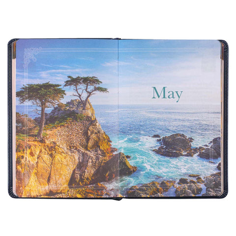 Daily Light for Men Blue Faux Leather Devotional