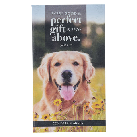 2024 Good and Perfect Gift Small Daily Planner - James 1:17