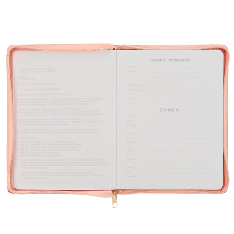 I Can Do Everything Pink Faux Leather 2025 Large 18-month Planner for Women - Philippians 4:13