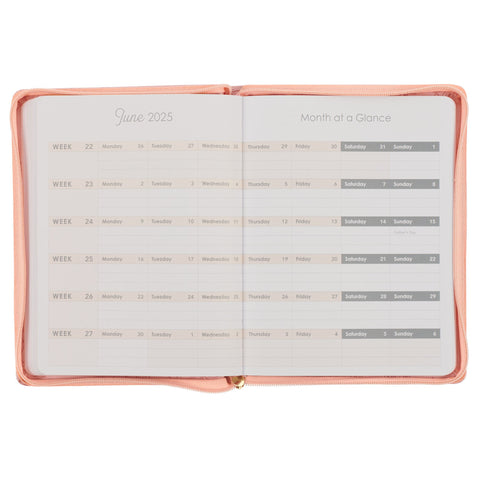 I Can Do Everything Pink Faux Leather 2025 Large 18-month Planner for Women - Philippians 4:13