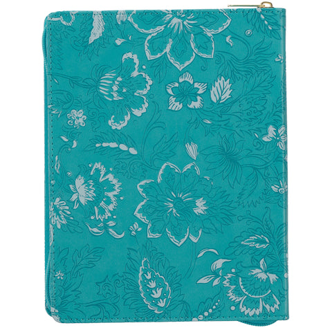 Trust in the Lord Teal Faux Leather 2025 Large 18-month Planner for W