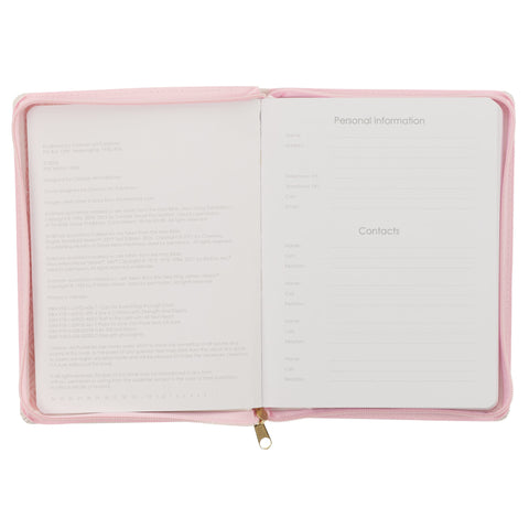 Hope and a Future Pink Faux Leather 2025 Large 18-month Planner for Women - Jeremiah 29:11