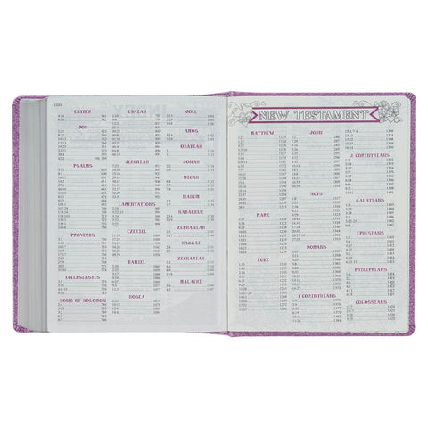 Purple Glitter My Creative Bible for Girls - an ESV Journaling Bible