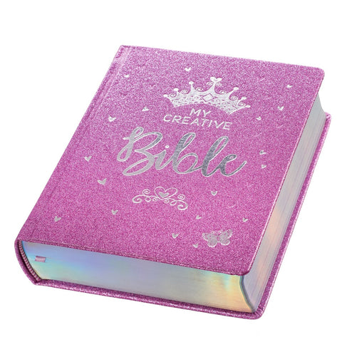 Purple Glitter My Creative Bible for Girls - an ESV Journaling Bible
