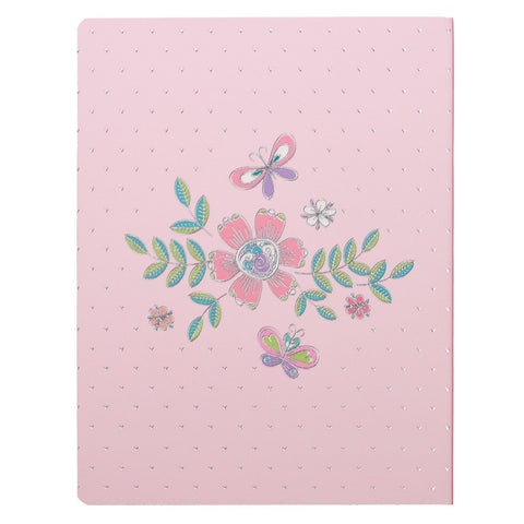 Pink Floral Heart Flexcover My Creative Bible for Girls - an ESV Journaling Bible