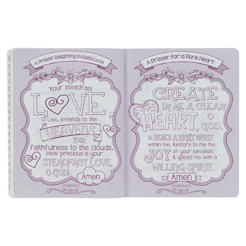 Pink Floral Heart Flexcover My Creative Bible for Girls - an ESV Journaling Bible