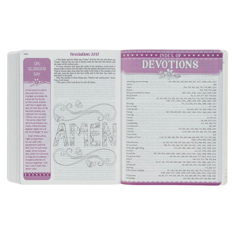 Pink Floral Heart Flexcover My Creative Bible for Girls - an ESV Journaling Bible