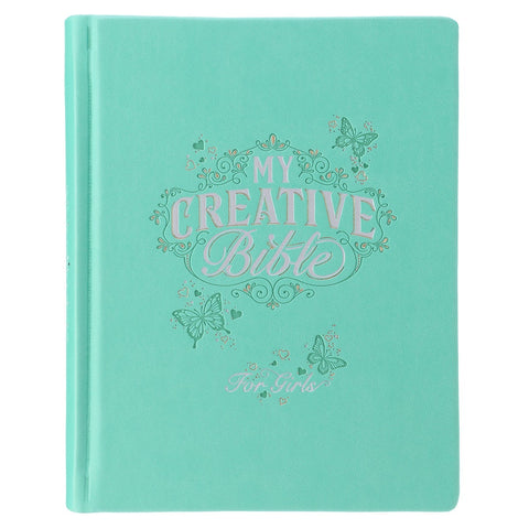Teal Butterfly Hardcover My Creative Bible for Girls - an ESV Journaling Bible