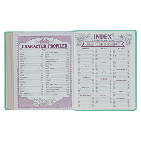 Teal Butterfly Hardcover My Creative Bible for Girls - an ESV Journaling Bible