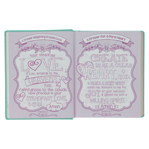 Teal Butterfly Hardcover My Creative Bible for Girls - an ESV Journaling Bible