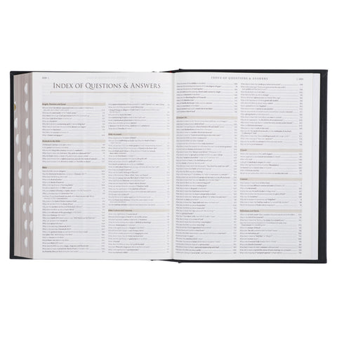 Black Full Grain Leather Family Heritage Bible