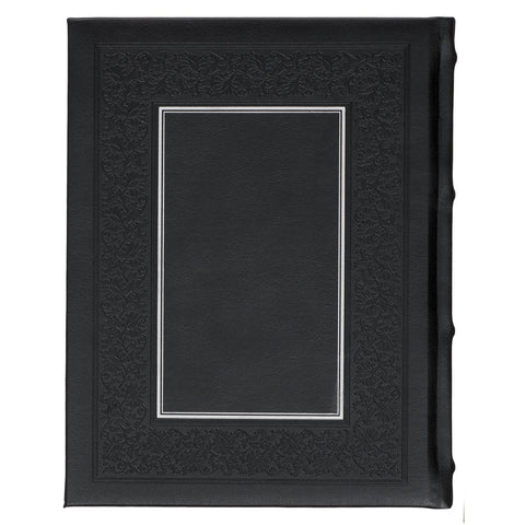 Black Faux Leather Hardcover Family Heritage Bible