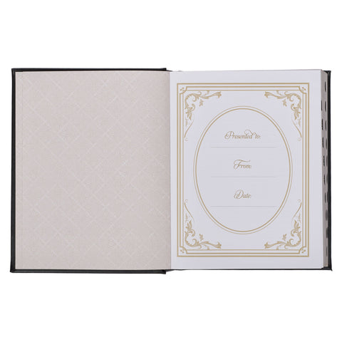 Black Faux Leather Hardcover Family Heritage Bible