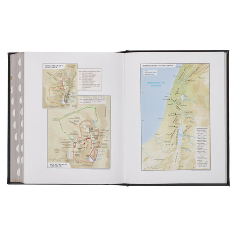 Black Faux Leather Hardcover Family Heritage Bible