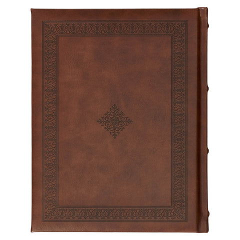 Brown Faux Leather Family Heritage Bible