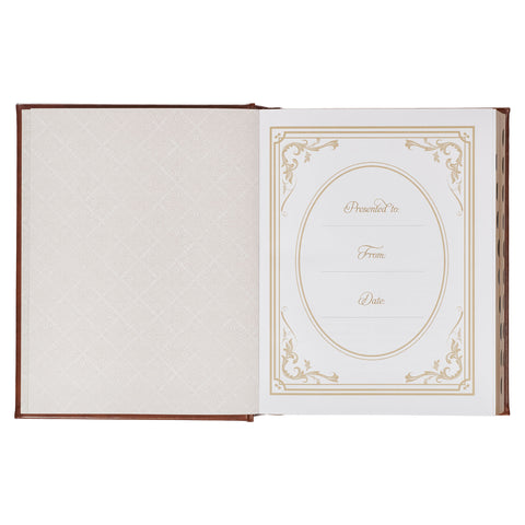 Brown Faux Leather Family Heritage Bible