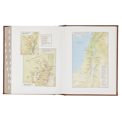 Brown Faux Leather Family Heritage Bible